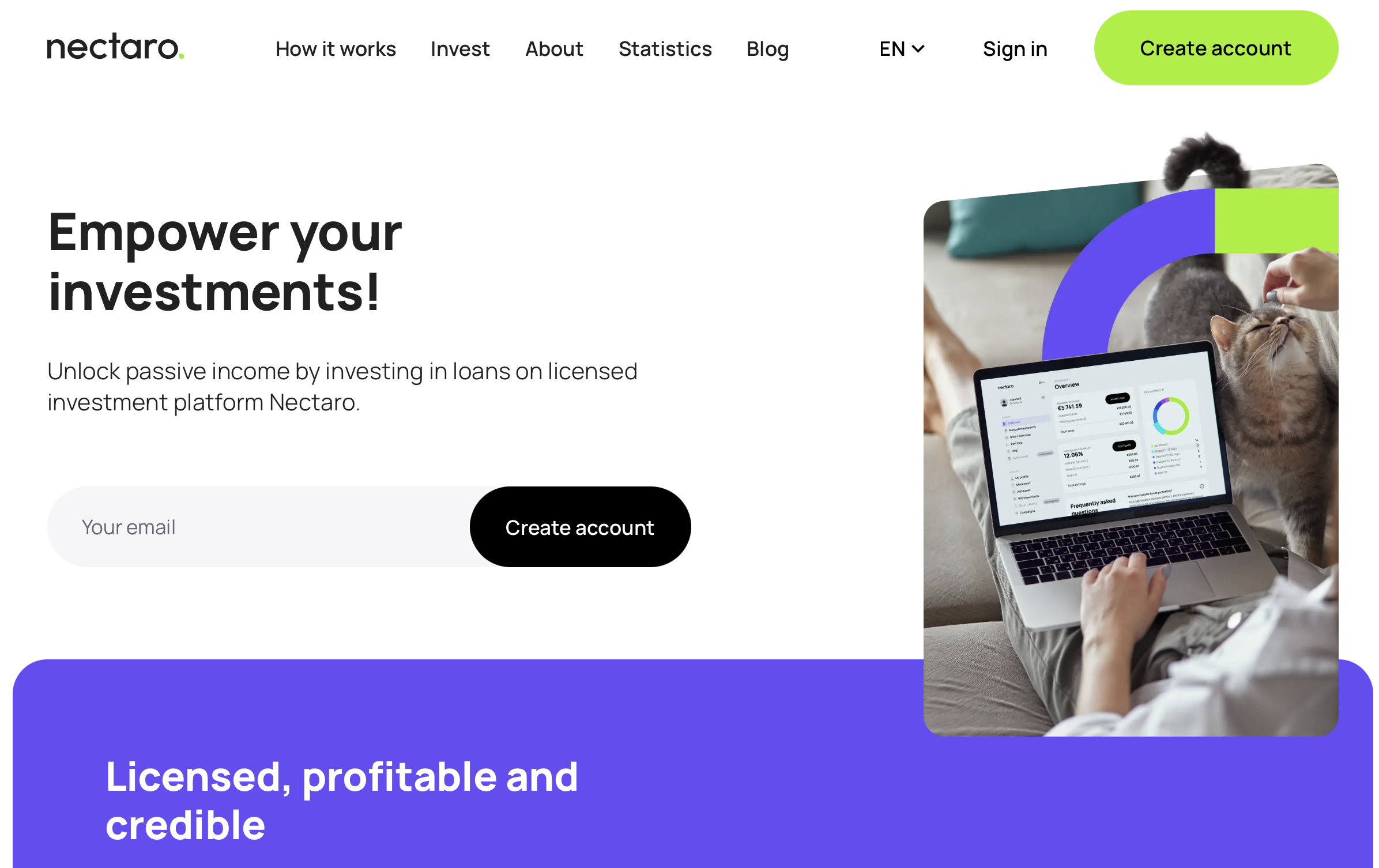 Nectaro: lizenzierte Investment-Plattform für P2P-Kredite