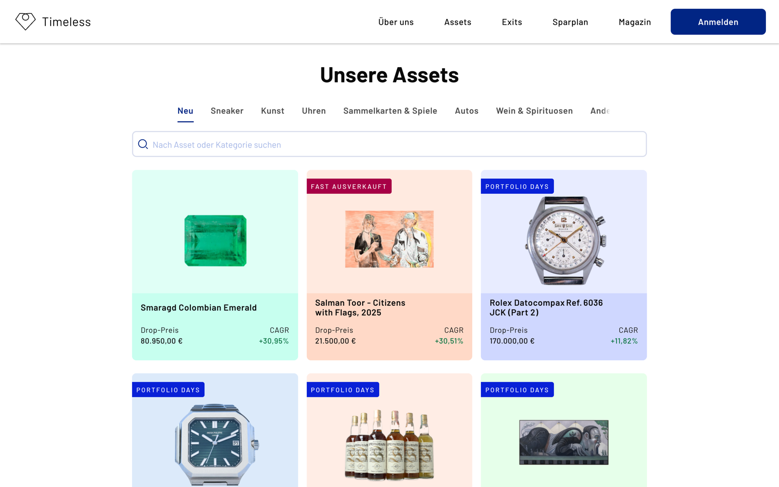 Aktuelle Timeless Drops: Smaragd, Kunst von Salman Toor und Rolex Datocompax